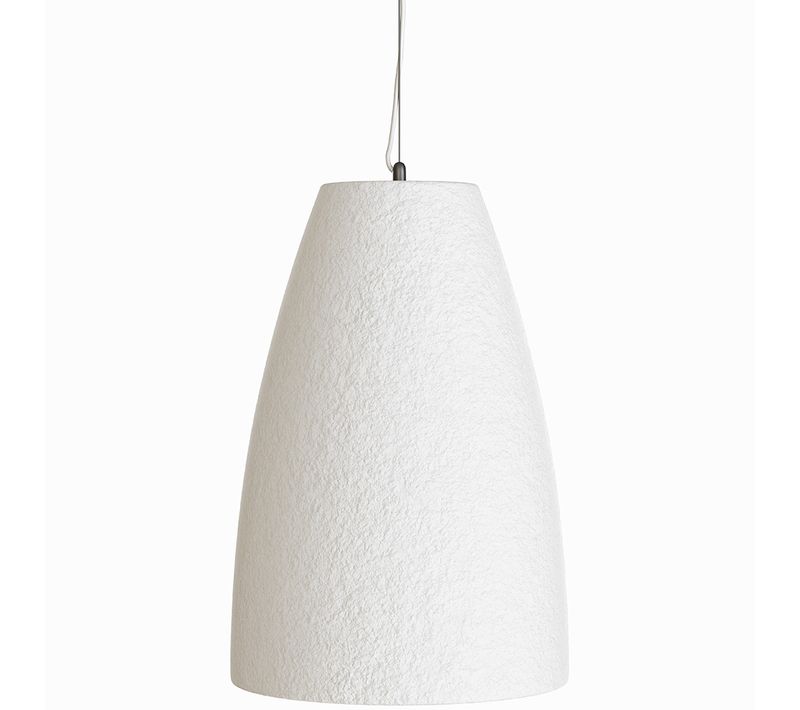 Suspension - Design Minimaliste - Finition Effet Pierre - Sinur I Blanc