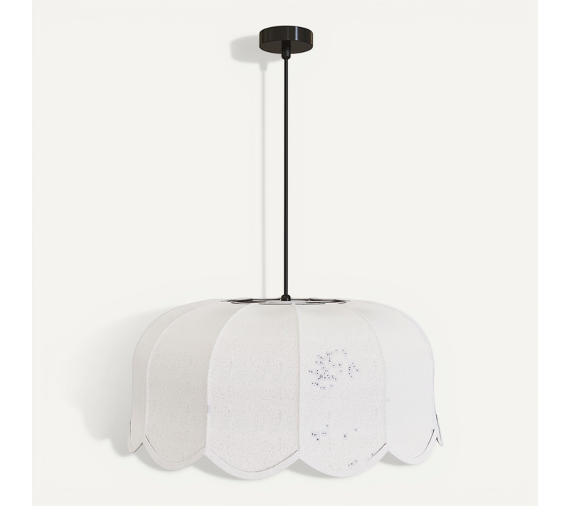 Suspension Lampe Beige En Lin – Naturel Et Intemporel – Drýma Beige