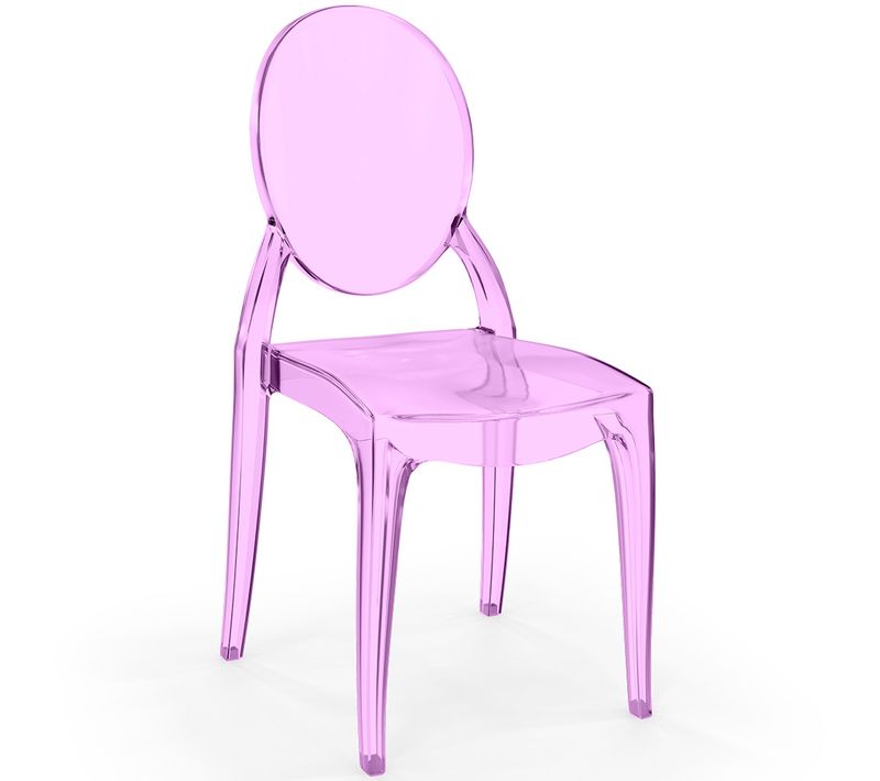 Chaise De Salle À Manger Transparente - Pauline Violet