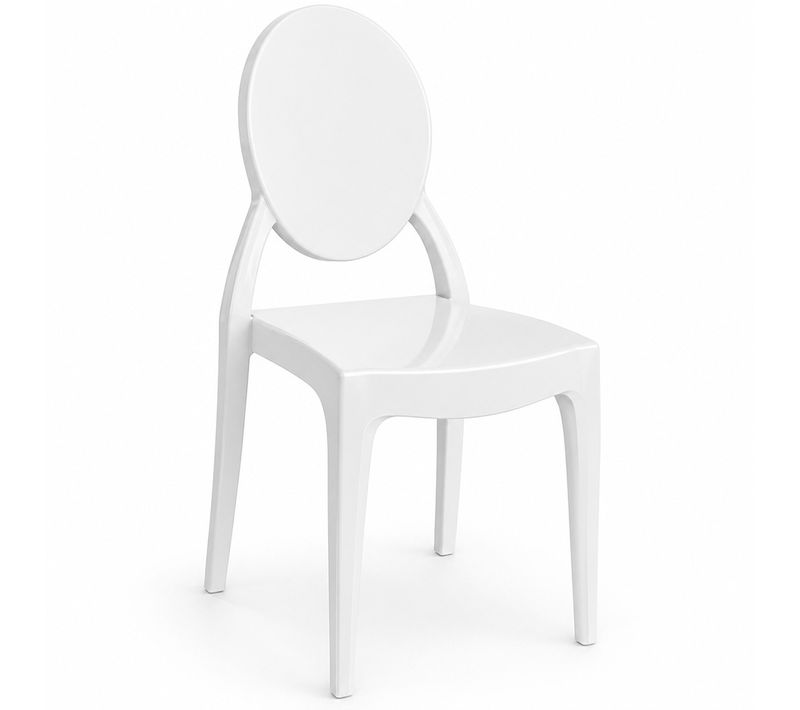 Chaise De Salle À Manger Transparente - Pauline Blanc
