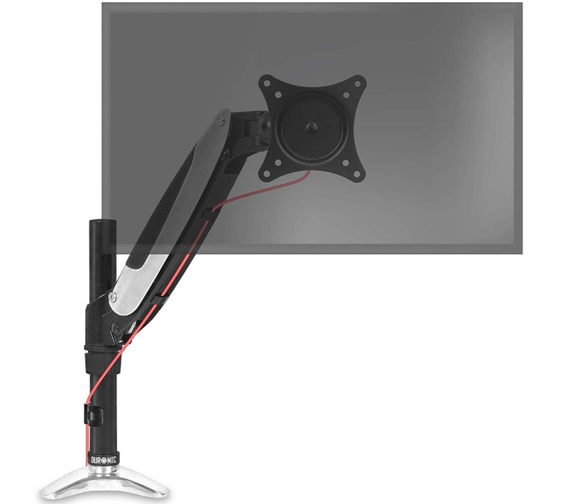 Dm651x1 Support écran Pour Bureau À Pince - Mécanisme À Gaz - Revêtement En Chrome - Vesa 75/100