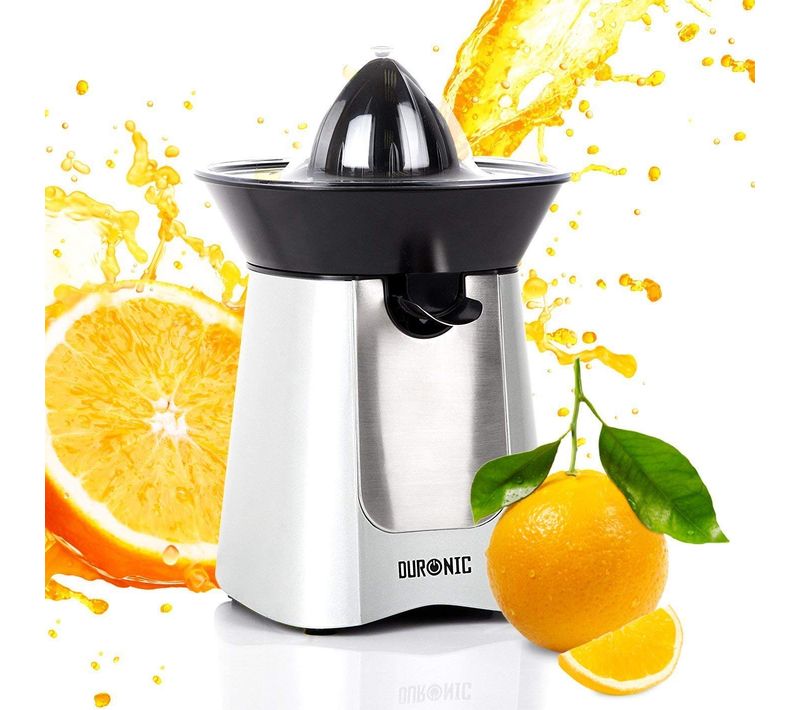 Presse-agrumes Électrique Compact Je6 /sr En Inox De 100w - Bec Verseur - 2 Cônes