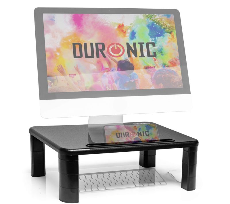 Rehausseur D'écran Dm055 Support Pour écran PC Ordinateur Portable Hauteur Ajustable 40 X 28 Cm