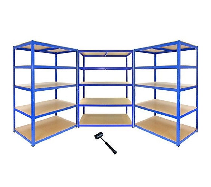Monster Racking - 3 Rayonnages T-rax Bleus 120cm X 60cm X 180cm
