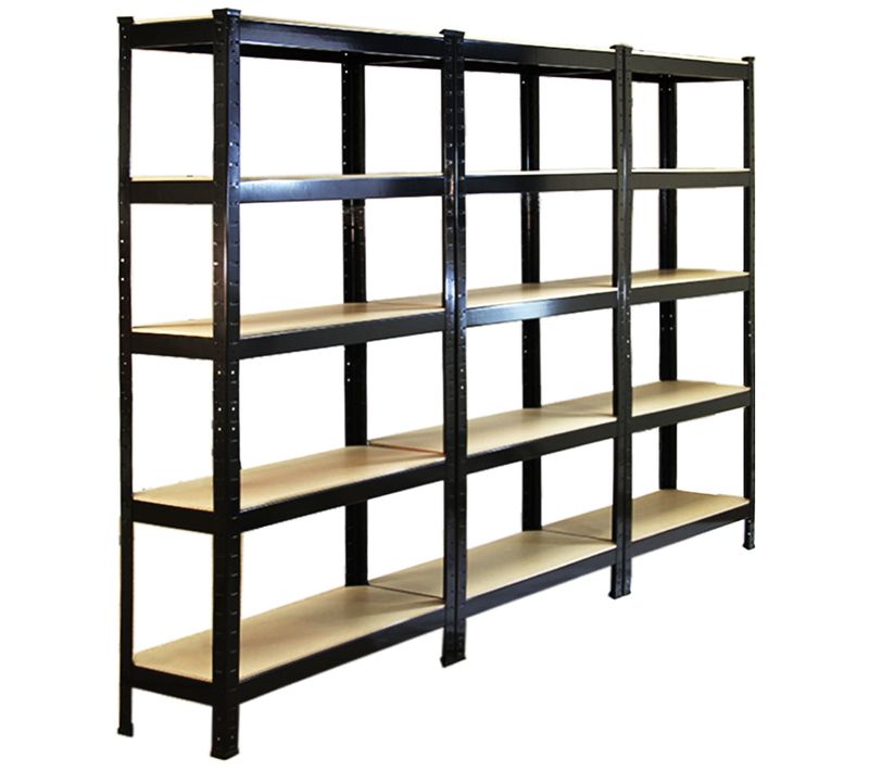 Monster Racking - 3 Rayonnages T-rax Noirs 75cm X 30cm X 150cm