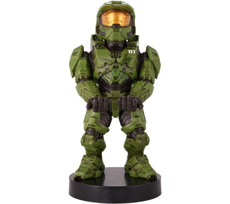 Figurine Halo Infinite Spartan-117 Support et Chargeur Pour Manette Et Smartphone Exquisite Gaming