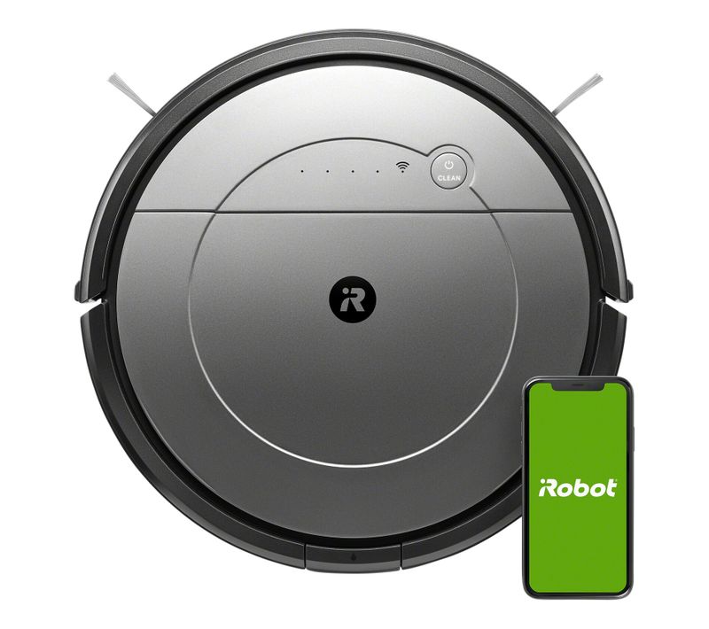 Aspirateur Robot connecté 2 En 1 Roomba Combo R113840 - Home Base - 3 Modes De Lavage - Bac 450ml