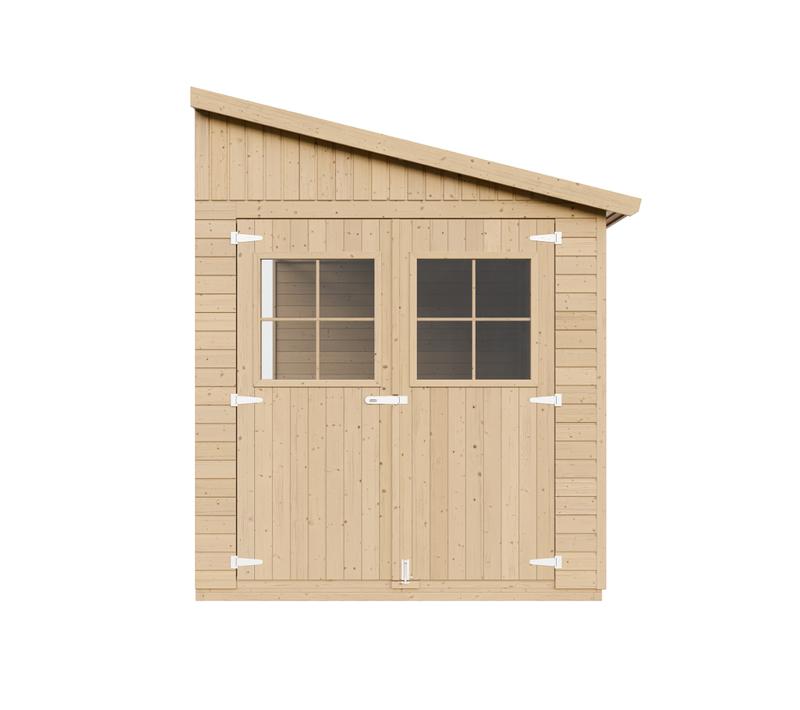 M341 - Abri De Jardin En Bois 9,91m2 - Abri De Jardin Sans Plancher - Sans Paroi Latérale (3 Murs)