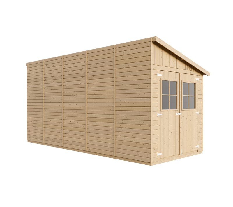 M341a - Abri De Jardin En Bois 10,11m2 - Abri De Jardin Sans Plancher
