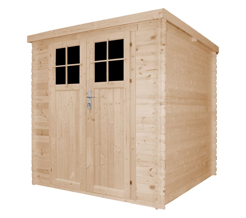 M309f+m309g Abri De Jardin En Bois Avec Sol Traité - 200 x 200 cm – 4 m2
