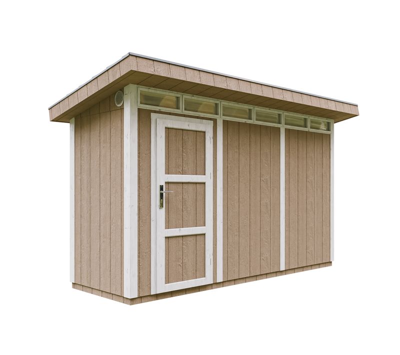 M902-terra Brown Abri De Jardin Qualité Premium 4m² /l161xl412xh239 Cm