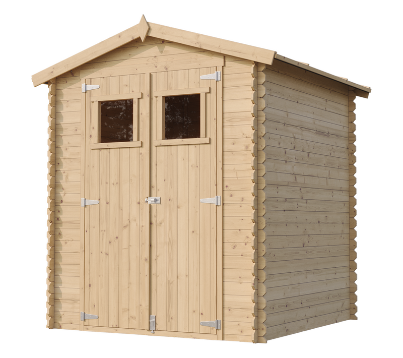 Abri De Jardin En Bois Avec Sol Traité - M320+M320G - I186xl196xh218 Cm/ 2,82 M2