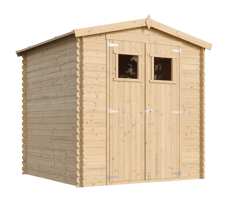 M343+m343g Abri De Jardin En Bois Avec Sol Traité - I216xl206xh218 Cm/ 3.53 M2