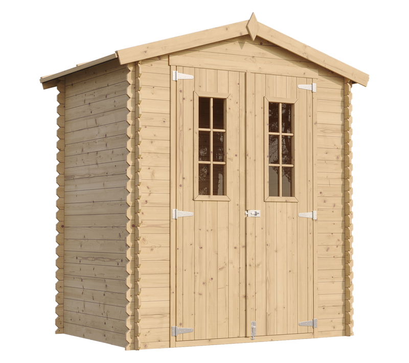 M367c+m367g Abri De Jardin En Bois Avec Sol Traité - I196xl136xh218 Cm/ 1.98