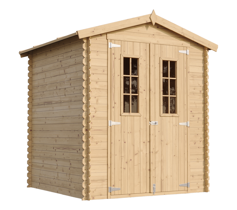 M320c+m320g Abri De Jardin En Bois Avec Sol Traité - I186xl196xh218 Cm/ 2,82 M2