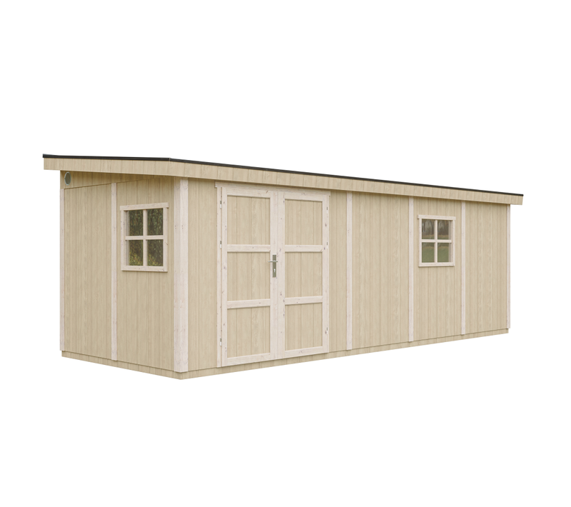 M941 Abri De Jardin Qualité Premium 14,30 M² - H231x248x648 Cm