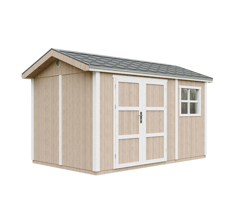 M914a-terra Brown Abri De Jardin Qualité Premium 8,68 M² - H252x250x412 Cm