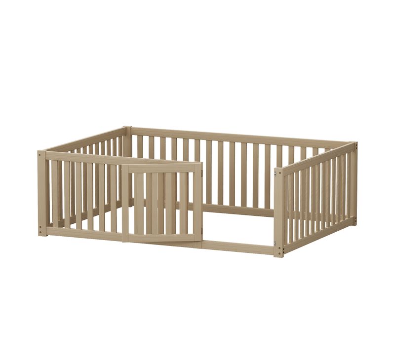Parc Bébé 140 X 200cm Avec 1 Porte Bois