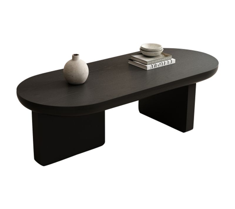 Table Basse 119,7x49,8x35,5 Cm En MDF - Noir