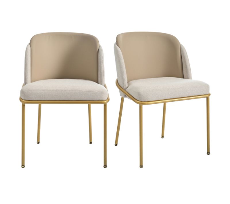 4 Chaise De Salle à Manger Modernes à Pieds Inclinés Et Réglables- En Pvc-charge 150 Kg-kaki