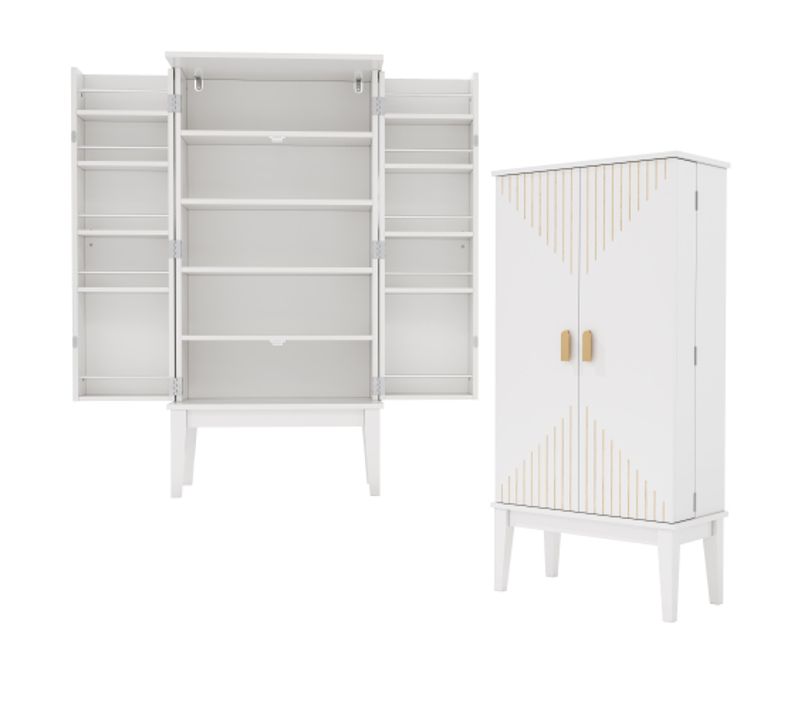 Meuble De Cuisine 120x59x30cm -armoire à 2 Portes-buffet De Cuisine-Blanc