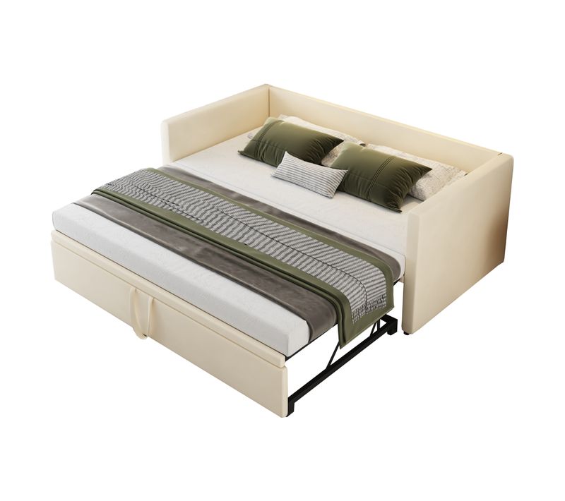 Lit Gigogne 2 X 90 X 200 Cm Beige