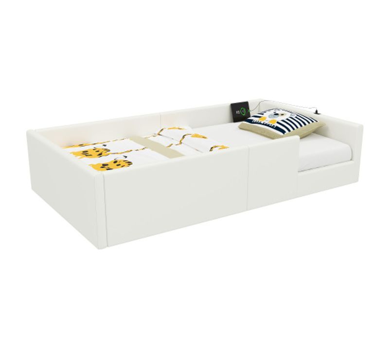Lit Enfant 90x200 Cm - Blanc