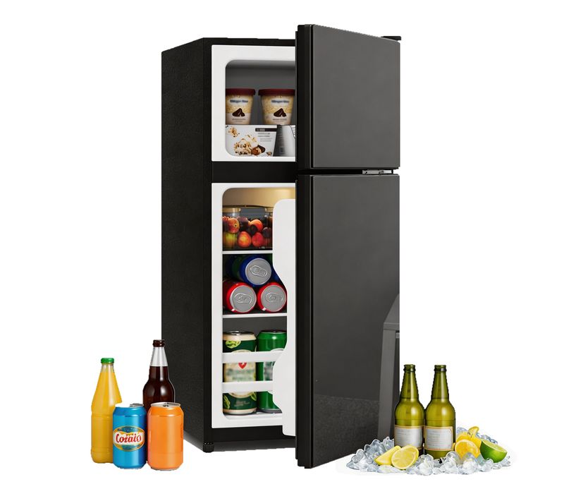 Mini Réfrigérateur Cube Noir 22+38l