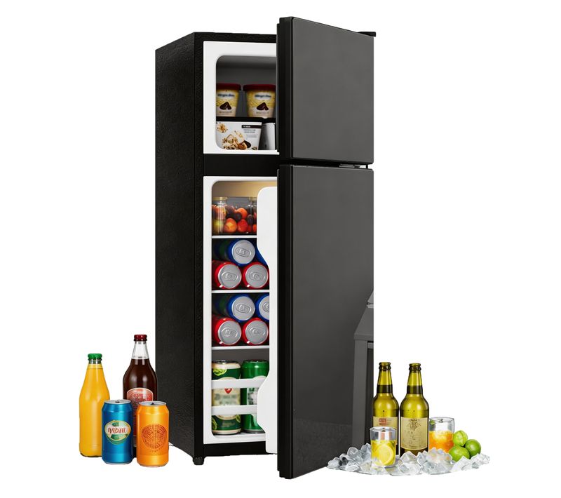 Mini Réfrigérateur Cube Noir 28+64l