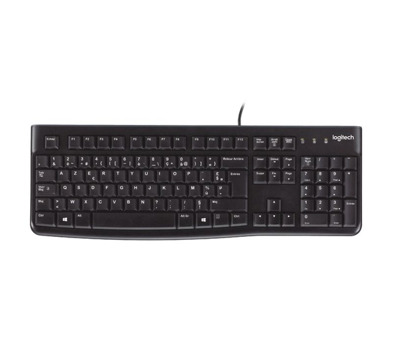 Clavier K120 Clavier Usb Azerty Belge Noir