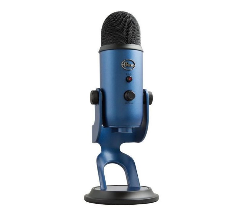 Microphone USB - Blue Yeti - Pour Enregistrement, Streaming, Gaming, Podcast Sur PC Ou Mac - Bleu