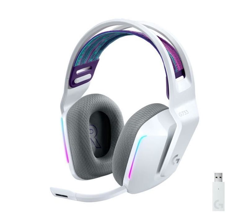 Casque Gamer - Sans Fil - G733 Lightspeed - Ps5, PS4, PC, Mac - Blanc