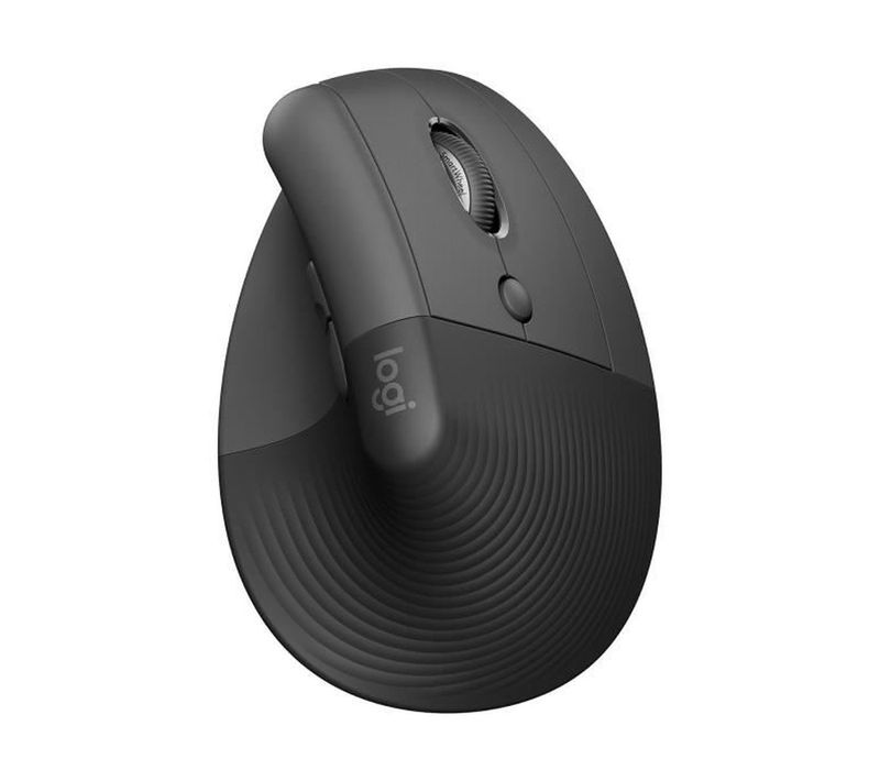 Souris Ergonomique - Sans Fil - Logitech - Lift For Business - Silencieux - Graphite