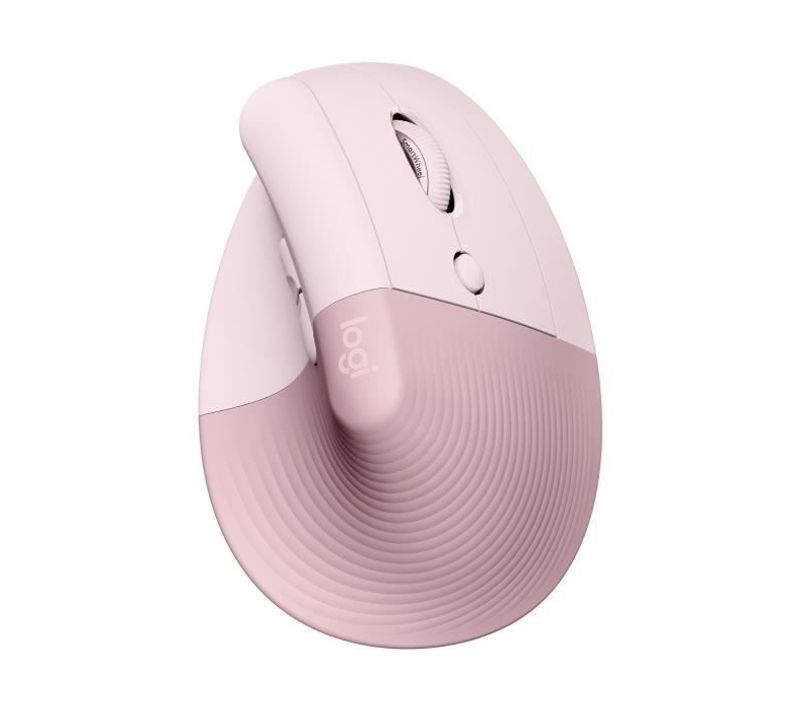 Souris - Sans Fil - Lift Ergonomique Verticale - Rose - Droitier