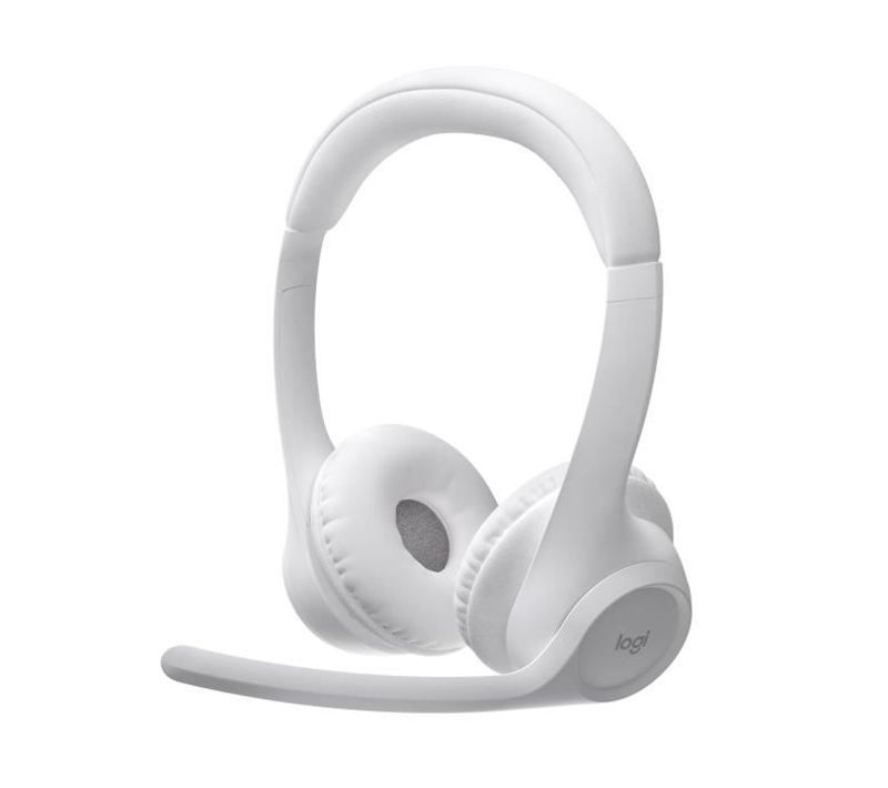 Casque PC Logitech Zone 300 Bluetooth Sans Fil Avec Microphone Anti-parasite - Blanc