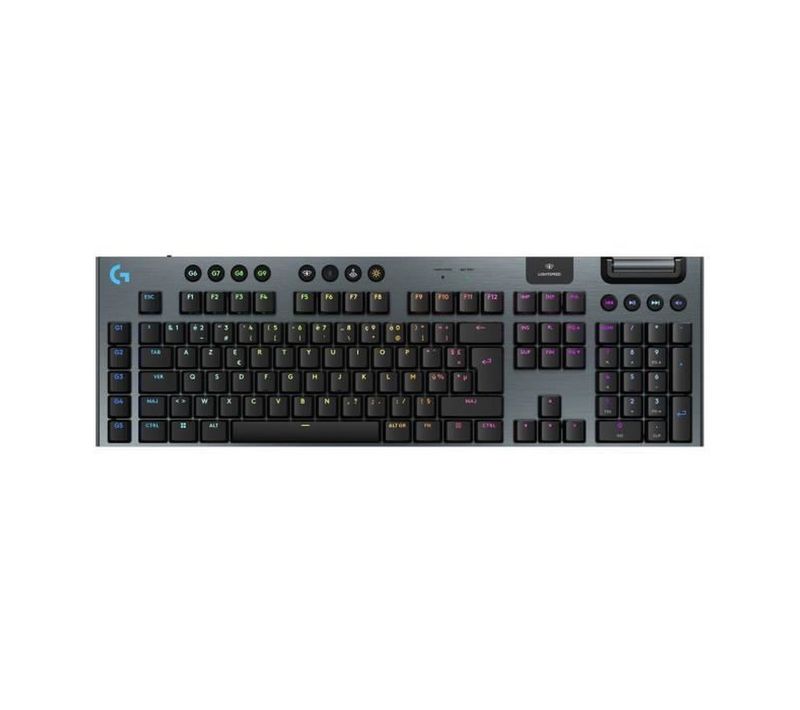 G915 X Clavier Gamer Sans Fil Azerty - Low-profile Tactile, Rgb, Aluminium
