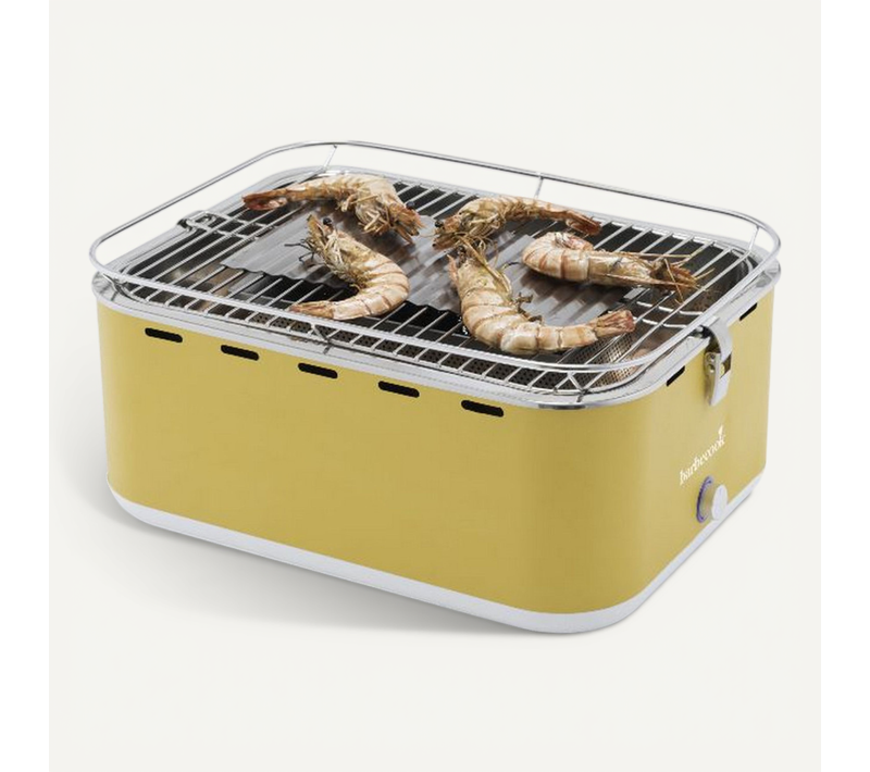 Barbecue à Charbon Portable Jaune Avec Housse 223.5925.000