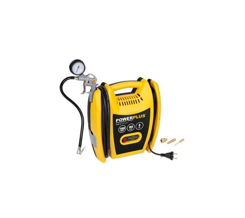 Compresseur 1100w Sans Huile et Sans Cuve + 5 Accessoires
