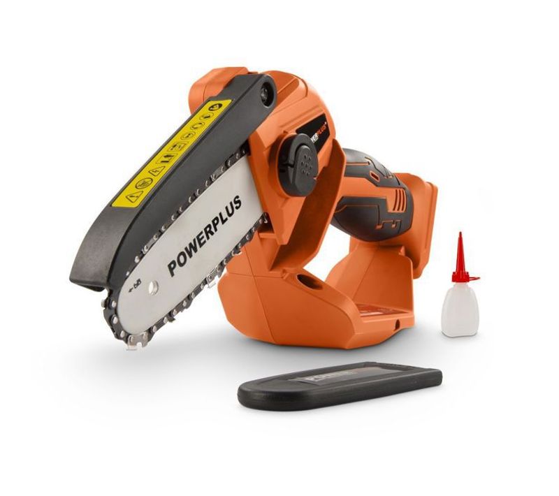 Tronçonneuse à Batterie Powdpg7572 - 20 V - Guide De 100 Mm à 14 Dents - Sans Batterie Ni Chargeur