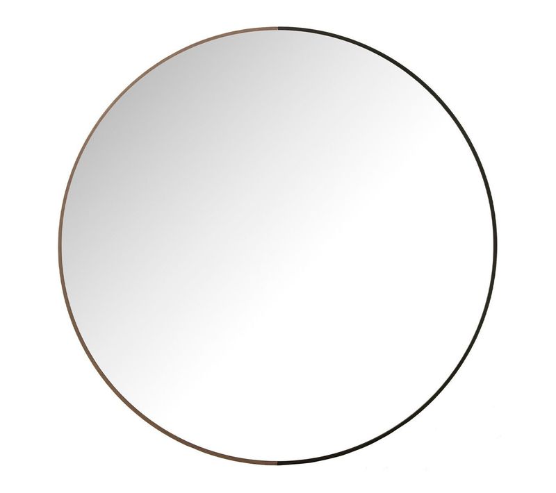 Miroir Mural Rond "alicia" 90cm Noir
