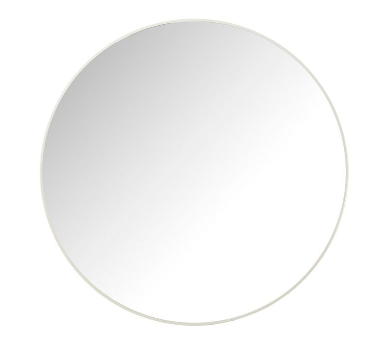 Miroir Mural Rond "alicia" 90cm Blanc