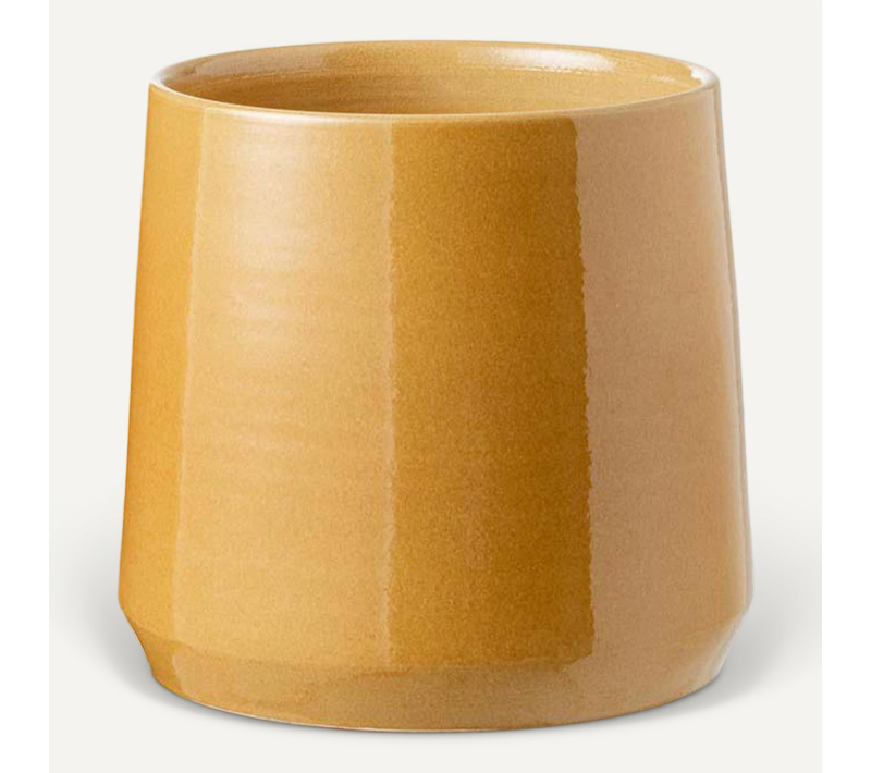 Cache-pot Design "splenda" 28cm Ocre