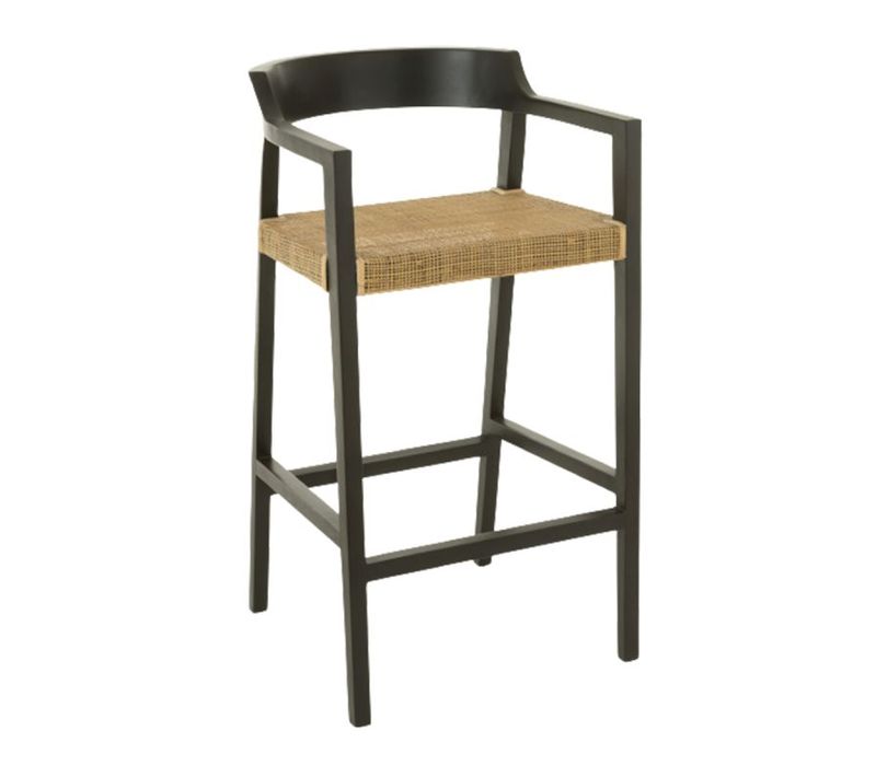 Tabouret De Bar Design "sungkai" 100cm Noir