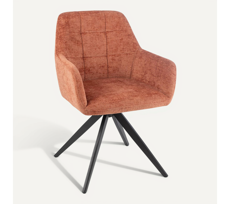 Chaise Design "louna" 85cm Pêche