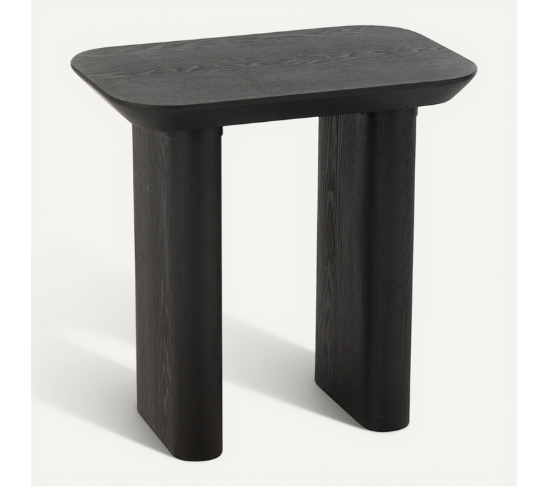 Table D'appoint En Bois "merlin" 61cm Noir
