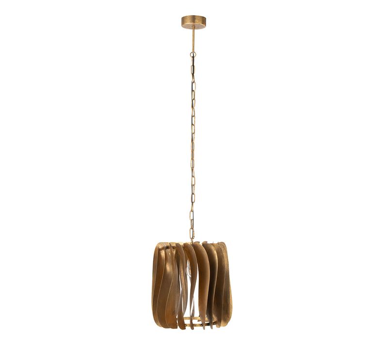 Lampe Suspension Design En Métal "tina" 148cm Doré