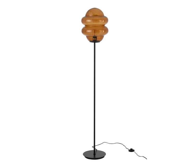 Lampadaire En Verre "cuillere Miel" 160cm Marron