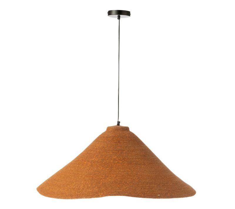 Lampe Suspension En Jonc De Mer "angelique" 82cm Rouille