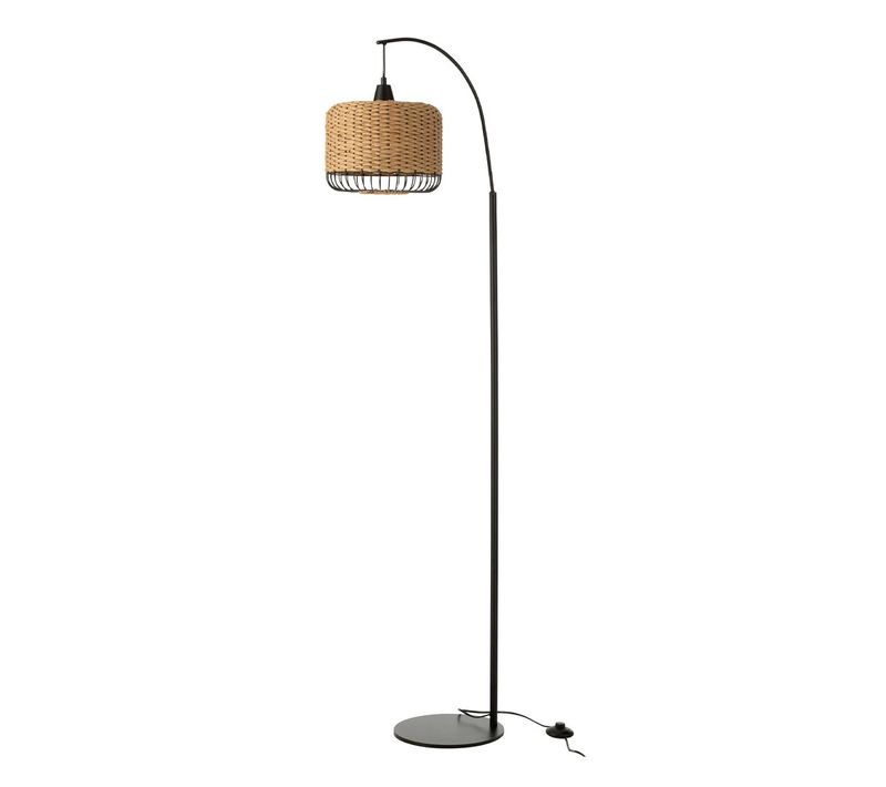 Lampadaire Lanterne En Métal "eldon" 168cm Naturel