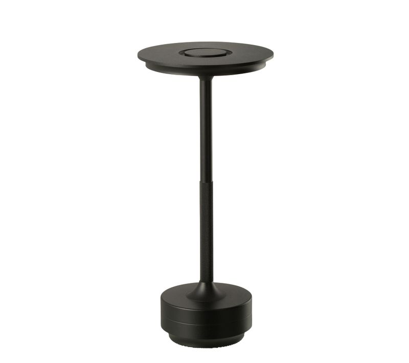 Lampe À Poser Tactile Rechargeable - 13x13x28 Cm - Noir